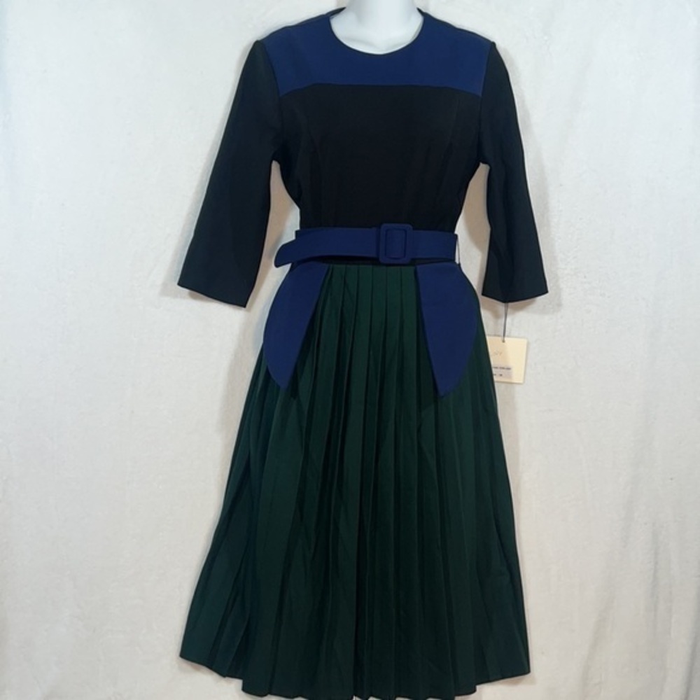 NWT Noir Colorblock Multi-print Midi Dress